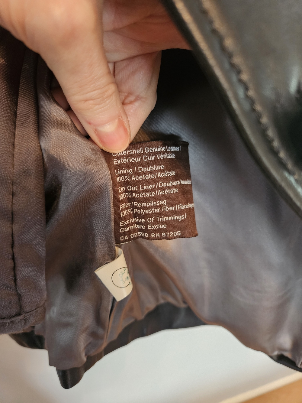 Danier Women's Leather Button-Front Jacket w/Removable Quilted Lining, Size XS - Picture 9 of 10